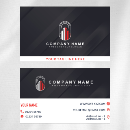 Construction Visiting Card Design 05
