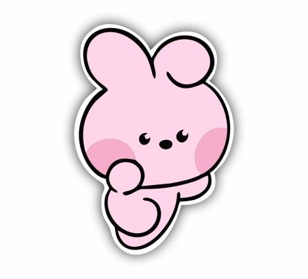 COOKY Minini BT21 Sticker Mockup