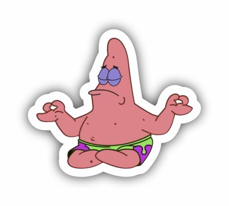 Cool Patrick Sticker Mockup