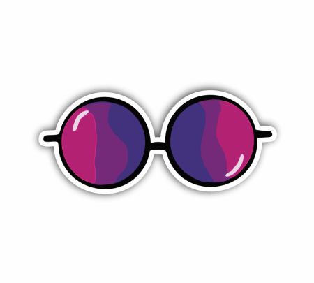 Cool Sunglasses Sticker Mockup