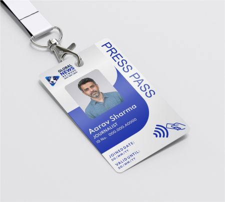 Press ID Card Mockup
