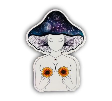 Amiba Flower Sticker Mockup