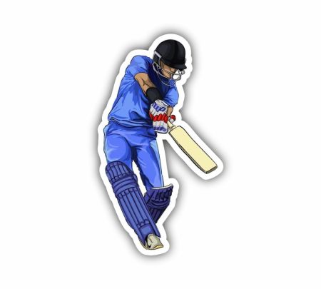 Cricket Shot Sticker Mockup