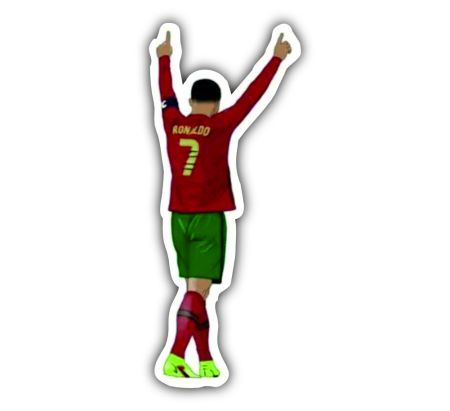 Cristiano Ronaldo Portugal Team Football Sticker