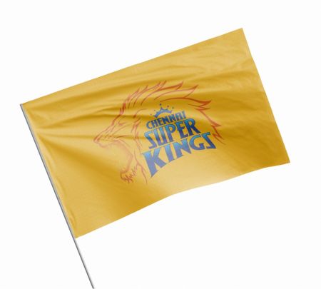 Chennai Super Kings Flag Mockup