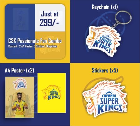 CSK Passionate Fan Combo