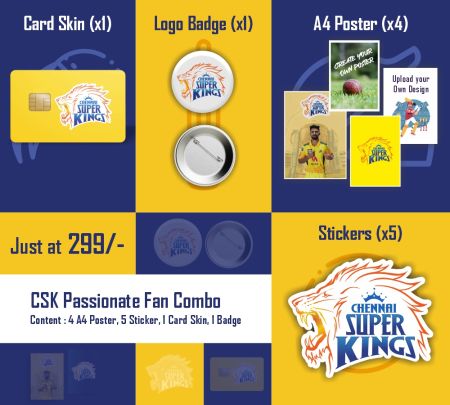 CSK Passionate IPL Fan Combo