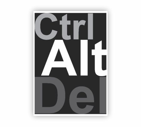 CTRL ALT DEL Poster Mockup