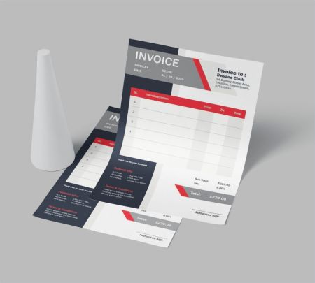 Custom A4 Bill Book Mockup