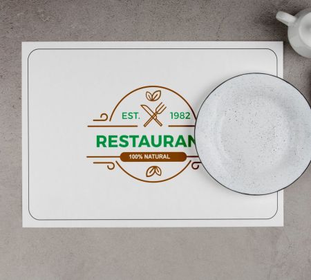 Custom Printed Placemat Mats Mockup