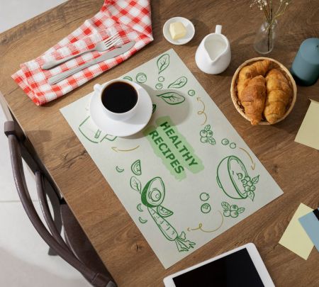 Custom Printed Placemats Mockup