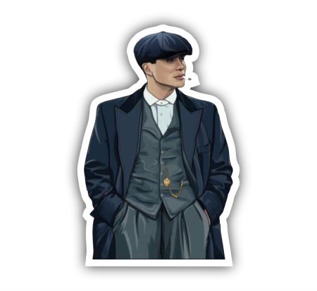 Thomas Shelby Sticker Mockup