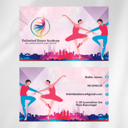Dancer Visiting Card Design 03