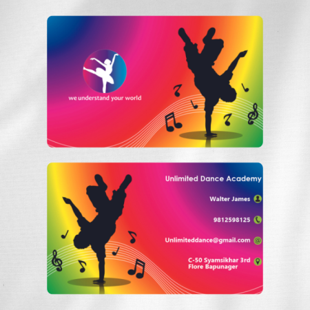Dancer Visiting Card Design 07