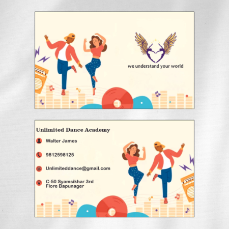 Dancer Visiting Card Design 10