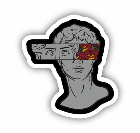 Dark Academia Flower Sticker Mockup