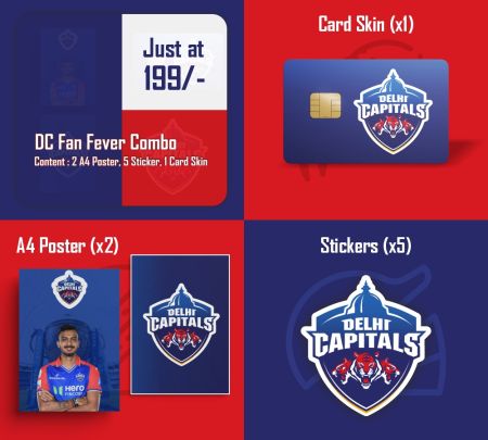 Delhi Capitals Fan Fever Combo Mockup
