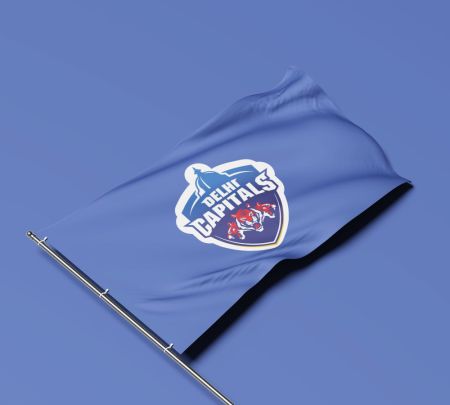 Delhi Capitals Flag Mockup
