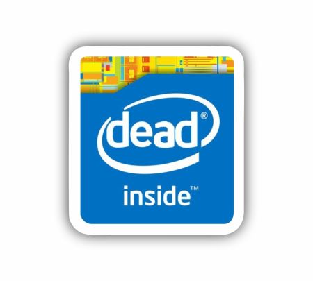 Dead Inside Sticker Mockup