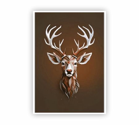 Deer Antler Poster Mockup