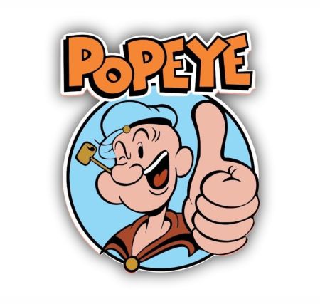 Popeye Sticker Mockup