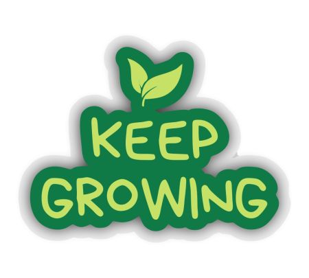 Keep Growing Sticker Mockup