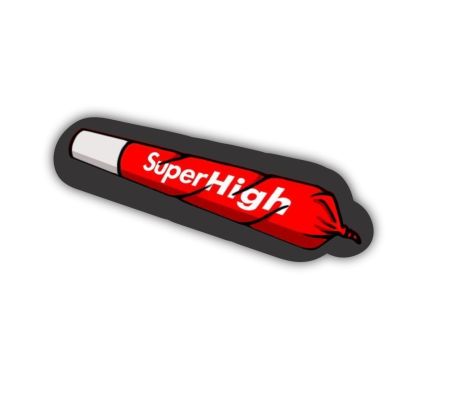 Super High Sticker Mockup