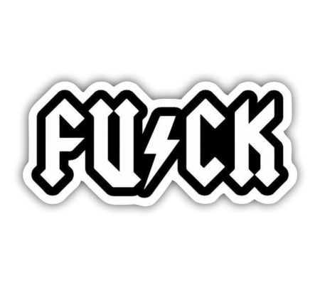 Fu ck Sticker Mockup