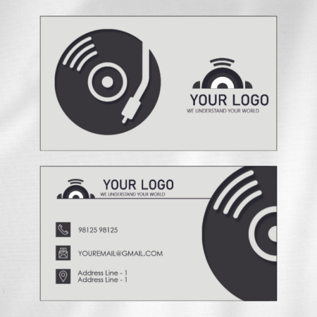DJ Visiting Card Design 12 Main