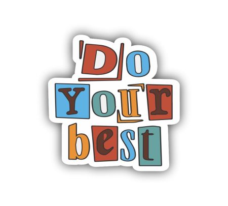 Do Your Best Sticker Mockup