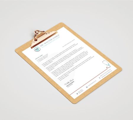 Doctor Letterhead Mockup