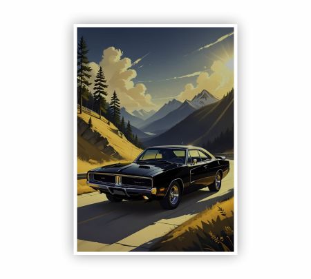 Dodge Charger Poster Mockup