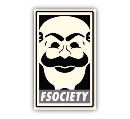 Fsociety Sticker Mockup