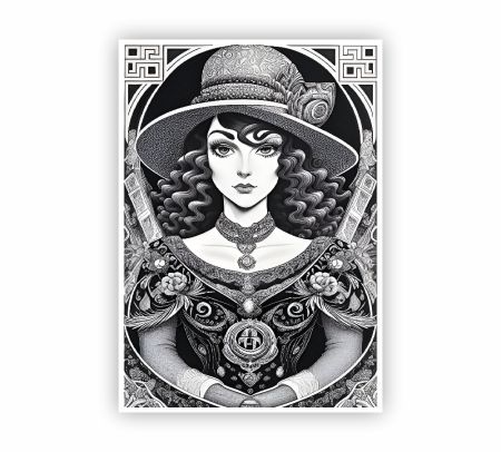 Drama Queen Vintage Poster Mockup
