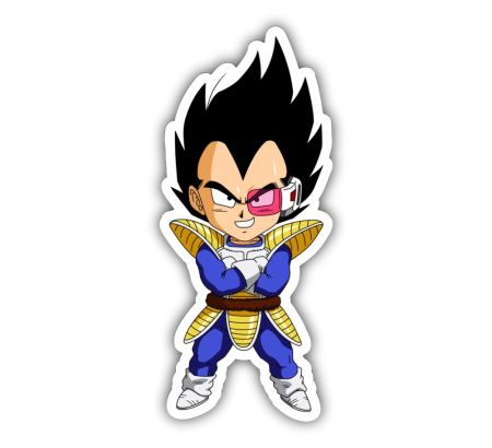 Chibi Vegeta Sticker Mockup