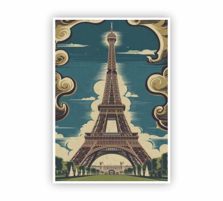 Eiffel Tower Poster Mockup