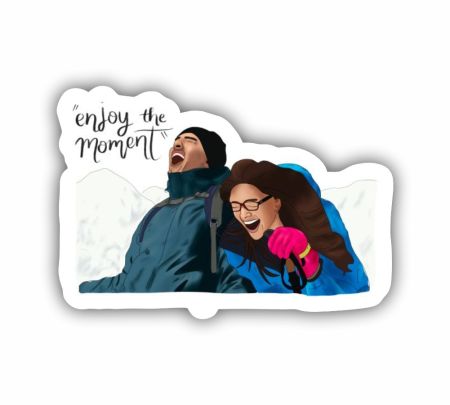 Enjoy The Moment YJHD Sticker Mockup