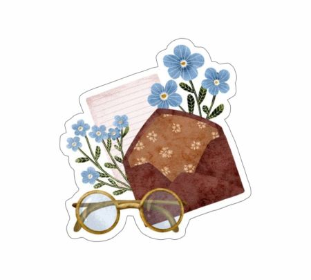 Victorian Love Letter Sticker Mockup