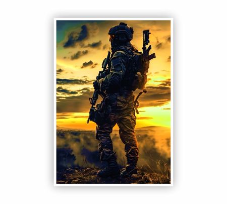 Epic Call Of Duty Poster Mockup