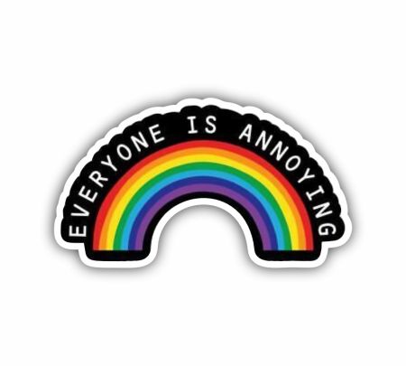 Everyone Is Annoying Pride Sticker Mockup