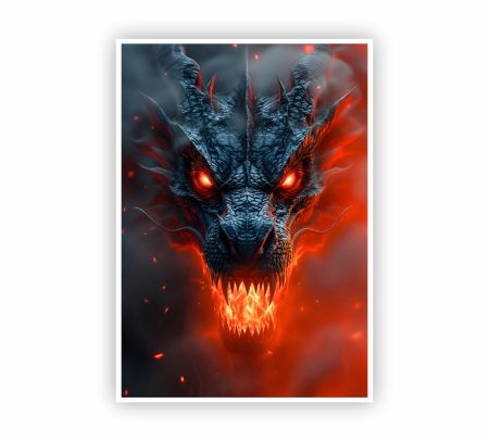 Evil Dragon Poster Mockup