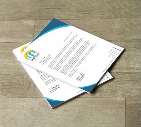Executive Bound Letterhead Mockup