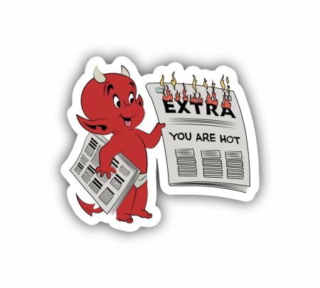 Extra Extra Read All About It Sticker Mockup
