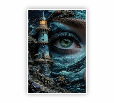 Eye of the Lighthouse Poster Mockup