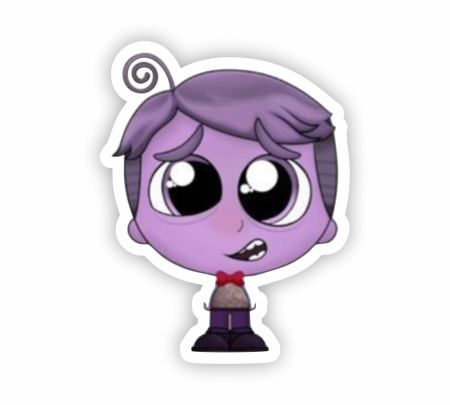 Fear Inside Out Sticker Mockup