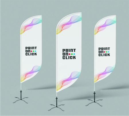 Feather Flags Mockup