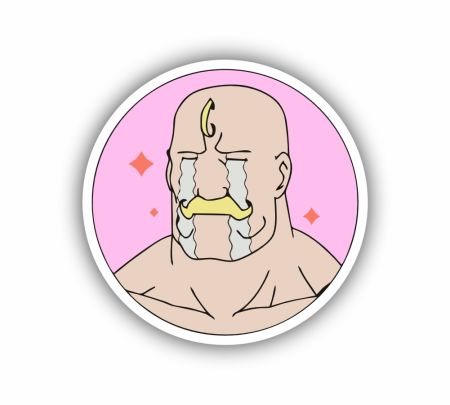 Feel Like A Man Sticker Mockup