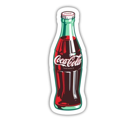 Coca Cola Sticker Mockup