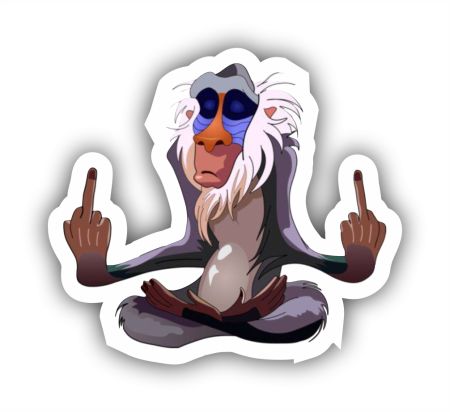 Rafiki Sticker Mockup