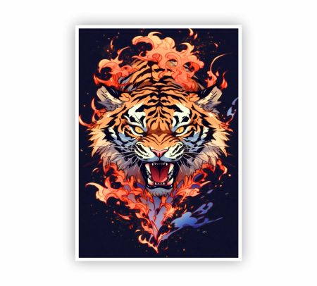 Fierce Tiger Poster Mockup